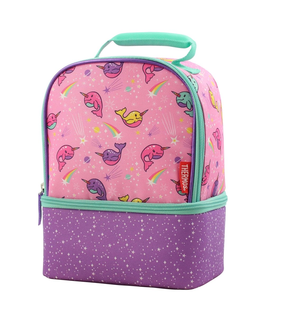 THERMOS - DUAL LUNCH KIT WITH LDPE LINER - NARWHALS IN SPACE - Premium for Kids in Qatar | Toysaro.com